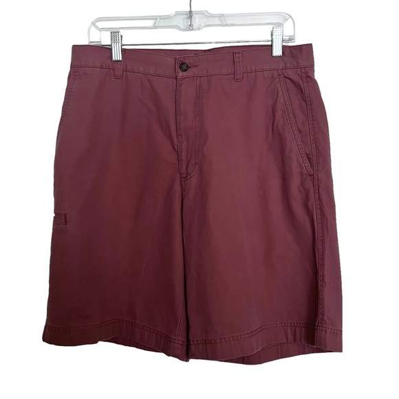 Dockers Mauve Flat Front Relaxed Fit Shorts W 32 - Picture 1 of 7
